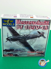 <a href="https://www.aeronautiko.com/product_info.php?products_id=32357">1 &times; LF Models: Airplane kit 1/72 scale - Messerschmitt Bf 109 V-13 - plastic model kit</a>