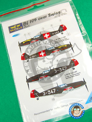 <a href="https://www.aeronautiko.com/product_info.php?products_id=32242">1 &times; LF Models: Marking / livery 1/48 scale - Messerschmitt Bf 109 - Sommer 1940 (CH1) - water slide decals and placement instructions</a>