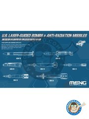 <a href="https://www.aeronautiko.com/product_info.php?products_id=52007">1 &times; Meng Model: Missiles 1/48 scale - US Laser-Guided Bombs & Anti-Radiation Missiles - plastic parts, water slide decals and assembly instructions - for all kits</a>