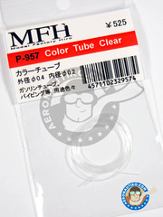 <a href="https://www.aeronautiko.com/product_info.php?products_id=12031">2 &times; Model Factory Hiro: Pipe - Clear tube 0.4 mm (outside) x 0.2 mm (inside) x 50 cm (long) - other materials</a>