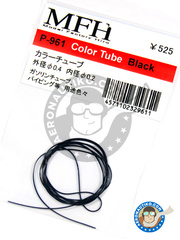 <a href="https://www.aeronautiko.com/product_info.php?products_id=12769">1 &times; Model Factory Hiro: Tubo - Tubo color negro de 0.4 mm (exterior) x 0.2 mm (interior) x 50 cm (longitud) - otros materiales</a>