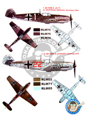 <a href="https://www.aeronautiko.com/product_info.php?products_id=32418">1 &times; Montex Mask: Mscaras escala 1/48 - Messerschmitt Bf 109 E-4 - mscaras de pintura, piezas de metal torneado e instrucciones de pintado - para kit de Tamiya</a>