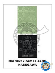 <a href="https://www.aeronautiko.com/product_info.php?products_id=35669">1 &times; Montex Mask: Mscaras escala 1/48 - Mitsubishi A6M Zero 5c</a>