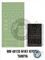 <a href="https://www.aeronautiko.com/product_info.php?products_id=35750">1 &times; Montex Mask: Mscaras escala 1/48 - N1K1 Koyfu - mscaras de pintura e instrucciones de colocacin - para kit de Tamiya</a>