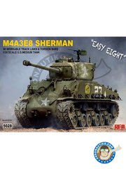 <a href="https://www.aeronautiko.com/product_info.php?products_id=51712">2 &times; RYE FIELD MODELS: Tank kit 1/35 scale - M4A3E8 Sherman "Easy Eight" - Germany 1945 () + Germany 1945 () - photo-etched parts, plastic parts, water slide decals and assembly instructions</a>