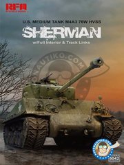 <a href="https://www.aeronautiko.com/product_info.php?products_id=51747">1 &times; RYE FIELD MODELS: Tank kit 1/35 scale - M4A3 76W HVSS Sherman - photo-etched parts, water slide decals and assembly instructions</a>
