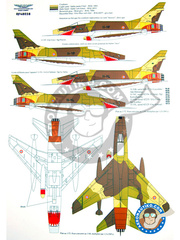 Renaissance Models: Decals 1/48 scale - North American F-100 Super Sabre - Armée de l'Air (FR3) - different locations - for all kits and versions image