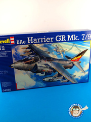 <a href="https://www.aeronautiko.com/product_info.php?products_id=34614">1 &times; Revell: Maqueta de avin escala 1/72 - British Aerospace Harrier II GR Mk. 7 / 9 - piezas de plstico, calcas de agua y manual de instrucciones</a>