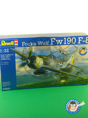 Revell: Airplane kit 1/32 scale - Focke-Wulf Fw 190 Würger F-8 - Luftwaffe (DE2) 1945 - plastic parts, water slide decals and assembly instructions image