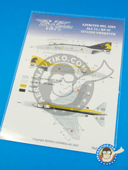 Series Espaolas: Marking / livery 1/72 scale - McDonnell Douglas F-4 Phantom II C - Fuerza Area Espaola (ES0) - Torrejon Air Base - water slide decals and placement instructions - for all kits
