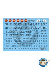 Series Espaolas: Marking / livery 1/144 scale - Airbus A400M ATLAS Ala 131 Spanish Air Force -  (ES0) +  (ES0) - water slide decals and placement instructions - for all kits