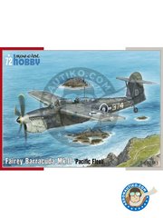 <a href="https://www.aeronautiko.com/product_info.php?products_id=51800">1 &times; Special Hobby: Airplane kit 1/72 scale - Fairey Barracuda Mk.II 'Pacific Fleet' 1/72 -  (NZ2);  (NZ6);  (AU3) - plastic parts, water slide decals, assembly instructions, placement instructions and painting instructions</a>
