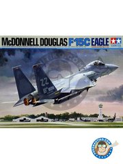 <a href="https://www.aeronautiko.com/product_info.php?products_id=51254">1 &times; Tamiya: Airplane kit 1/32 scale - McDonnell Douglas F-15C Eagle - Kadena Base (US2); Alaska (US2) - USAF - plastic parts, rubber parts, water slide decals, white metal parts and assembly instructions</a>