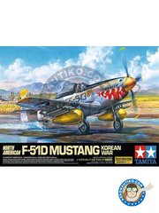 <a href="https://www.aeronautiko.com/product_info.php?products_id=51751">1 &times; Tamiya: Maqueta de avin escala 1/32 - North American F-51D Mustang "Korean War" -  (US0);  (KR2) - mscaras de pintura, fotograbados, piezas de plstico, calcas de agua y manual de instrucciones</a>