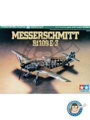 <a href="https://www.aeronautiko.com/product_info.php?products_id=51041">1 &times; Tamiya: Airplane kit 1/72 scale - Messerschmitt Bf109 E-3 - France, Autumn 1940 (DE2); Norway, September 1940 (DE2) - Luftwaffe - plastic parts, water slide decals and assembly instructions</a>
