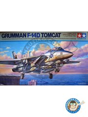 <a href="https://www.aeronautiko.com/product_info.php?products_id=51224">1 &times; Tamiya: Airplane kit 1/48 scale - Grumman F-14D Tomcat | No.118 -  (US0) - USAF - paint masks, plastic parts, water slide decals and assembly instructions</a>