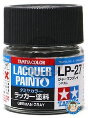 <a href="https://www.aeronautiko.com/product_info.php?products_id=51281">1 &times; Tamiya: Lacquer paint - Tamiya LP-27 German Gray - 10ml jar - for all kits</a>