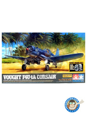 <a href="https://www.aeronautiko.com/product_info.php?products_id=49078">1 &times; Tamiya: Maqueta de avin escala 1/32 - Vought F4U Corsair 1A - Vella Lavella Island, December 1943 (US7); Ondonga Airfield, November 1943 (US6) - USAF 1940 - mscaras de pintura, fotograbados, piezas de plstico, piezas de goma, calcas de agua y manual de instrucciones</a>