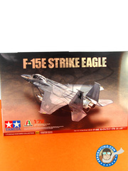Tamiya: Airplane kit 1/72 scale - McDonnell Douglas F-15 Strike Eagle E - USAF (US2) 1985 - plastic parts, water slide decals and assembly instructions