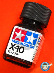 Tamiya: Enamel paint - X-10 - Gun metal - 10ml image