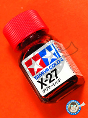 <a href="https://www.aeronautiko.com/product_info.php?products_id=17792">1 &times; Tamiya: Enamel paint - X-27 - Clear Red - 10ml</a>