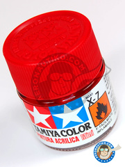 <a href="https://www.aeronautiko.com/product_info.php?products_id=13093">1 &times; Tamiya: Acrylic paint - Red X-7 - for all kits</a>