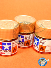 <a href="https://www.aeronautiko.com/product_info.php?products_id=12081">1 &times; Tamiya: Pintura acrlica - Dorado X-12 Gold leaf - para todos los kits</a>