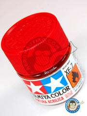 <a href="https://www.aeronautiko.com/product_info.php?products_id=13095">2 &times; Tamiya: Pintura acrlica - Rojo Mate XF-7 Flat Red - para todos los kits</a>