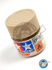 <a href="https://www.aeronautiko.com/product_info.php?products_id=12237">2 &times; Tamiya: Pintura acrlica - Color Beige XF-57 Buff - para todos los kits</a>