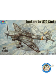 <a href="https://www.aeronautiko.com/product_info.php?products_id=49882">1 &times; Trumpeter: Maqueta de avin escala 1/32 - Junkers Ju-87 Stuka D - Achmer, early summer 1943. (DE2) - maqueta de plstico</a>