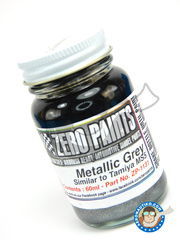 <a href="https://www.aeronautiko.com/product_info.php?products_id=17128">1 &times; Zero Paints: Pintura - Gris metalizado - Metallic Grey Paint - Similar a MS5 -  60ml - para Aergrafo</a>